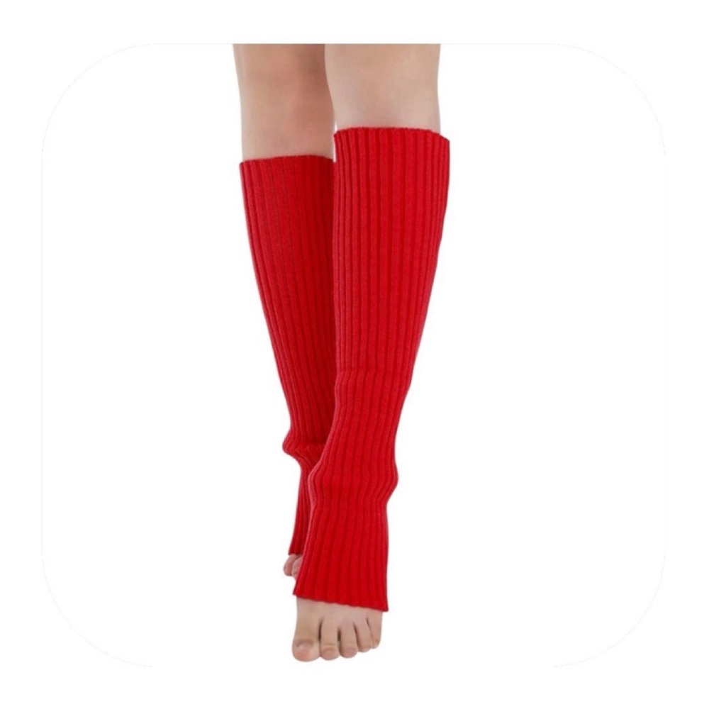NWOT Women’s red leg warmers